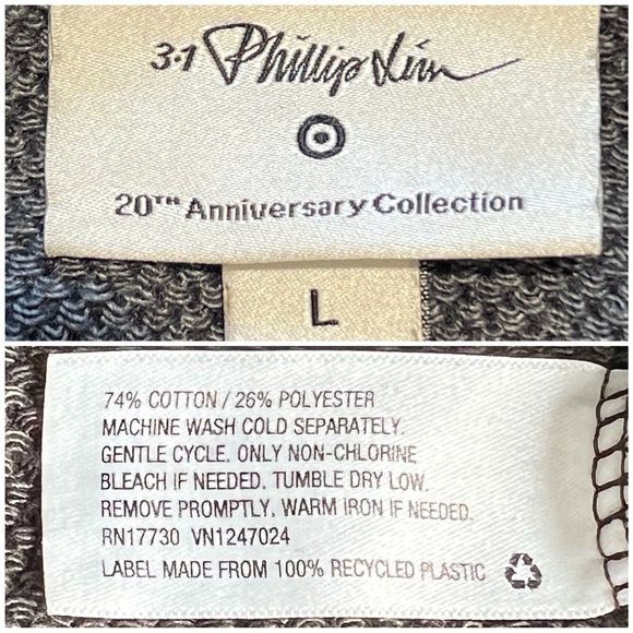 3.1 Phillip Lim Sweatshirt Camouflage Camo Cotton Blend Pullover Large L - Picture 6 of 12